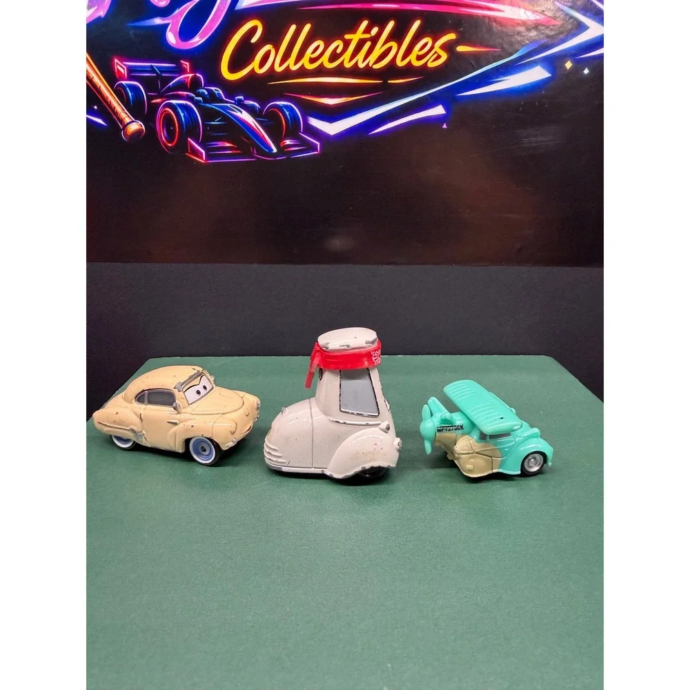 Disney Pixar Cars Diecast Lot Mama Bernoulli Uncle Topolino Bandana Forklift 3pc